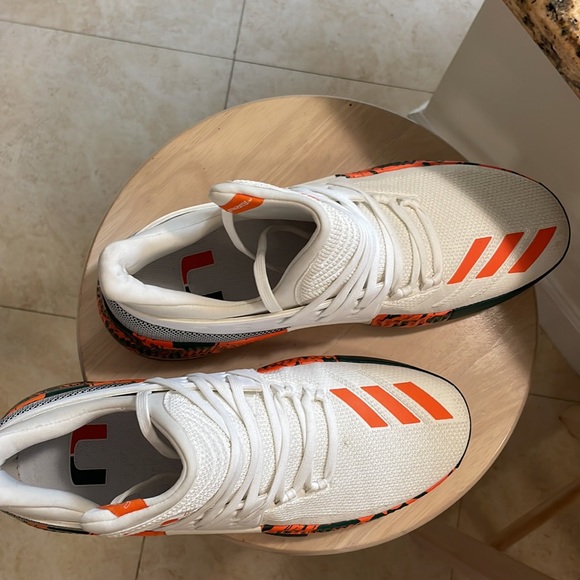 Adidas Dame 3 Lillard 3 Miami Hurricane PE - Picture 2 of 4